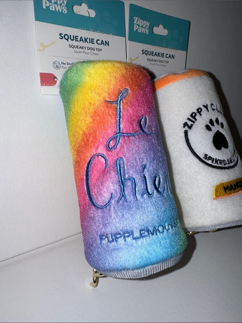 Zippy Paws Dog Toys - Le Chien Pupplemousse & Zippy Claw Spiked Seltzer